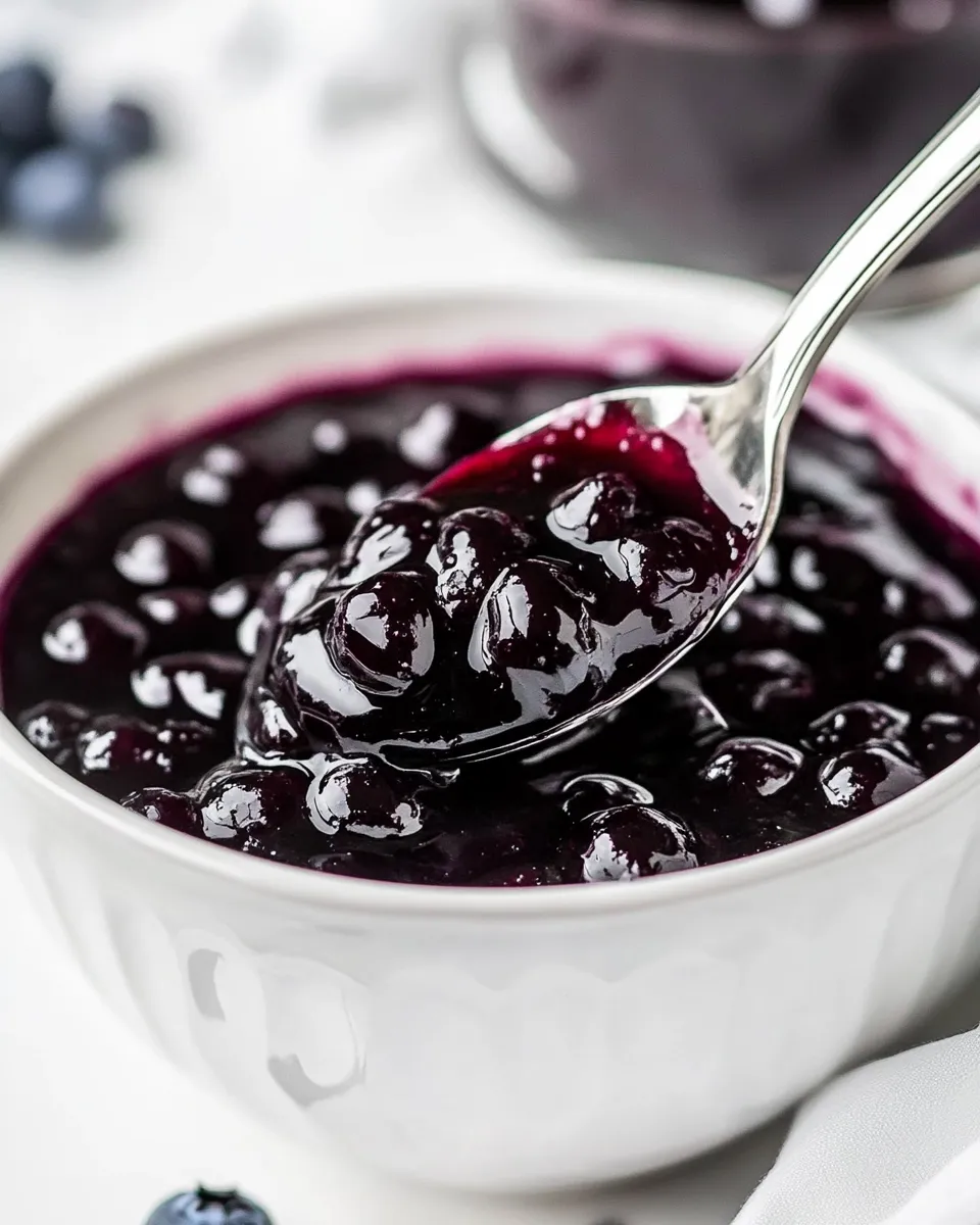 Delicious Homemade Blueberry Sauce image
