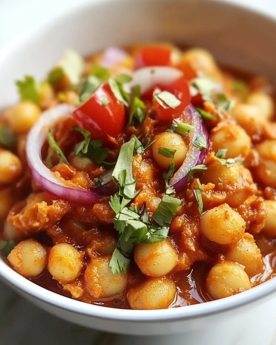 Homemade Chana Masala recipe photo