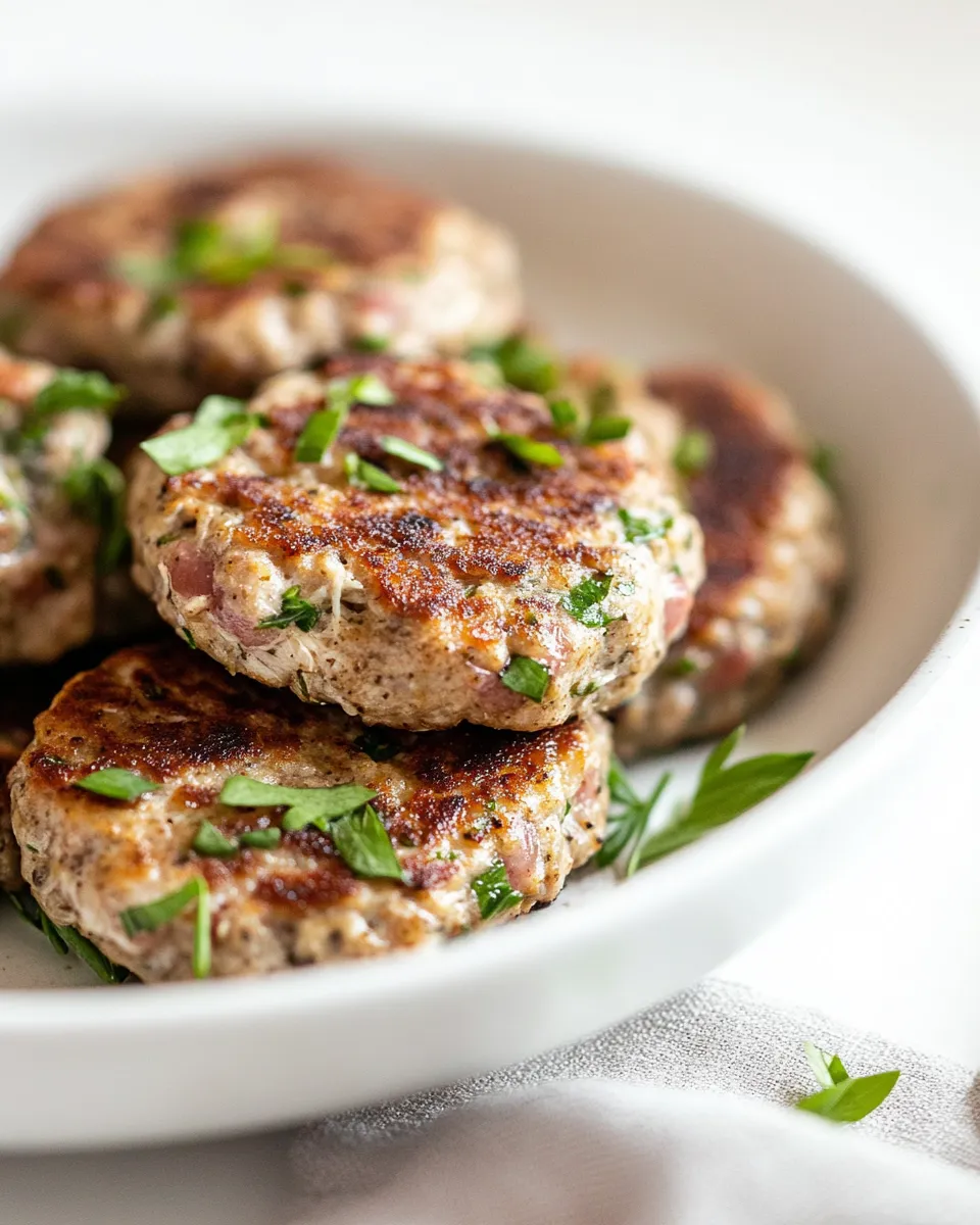 Delicious Homemade Chicken Sausage Patties image