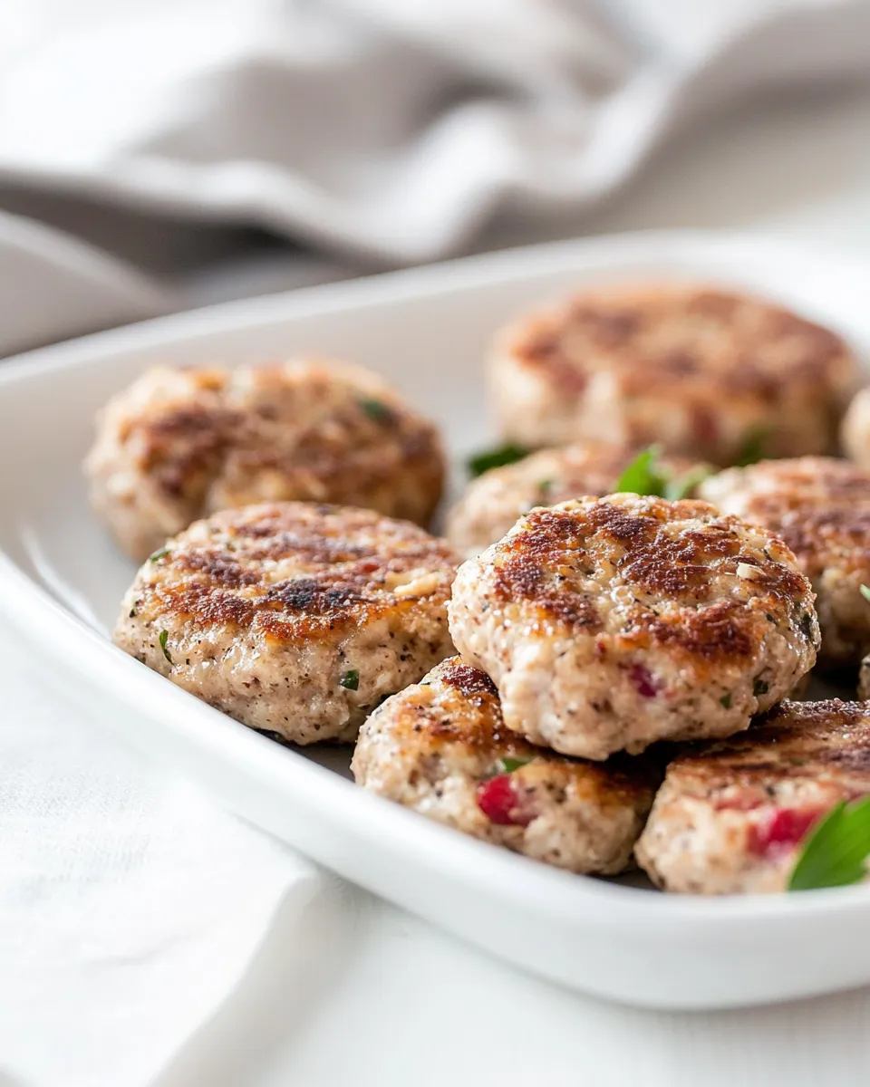 Savory Homemade Chicken Sausage Patties dish photo