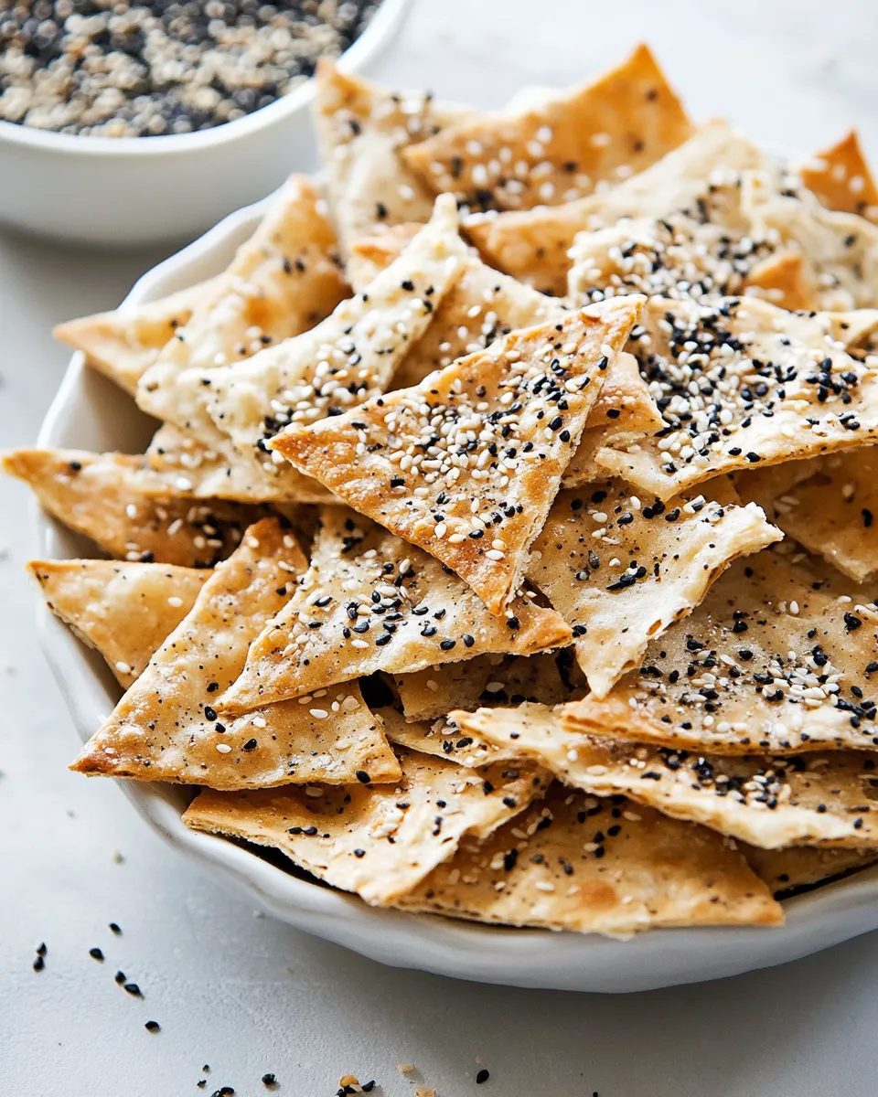 Healthy Homemade Everything Crackers shot