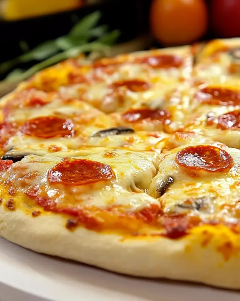 Homemade Pepperoni Pizza photo