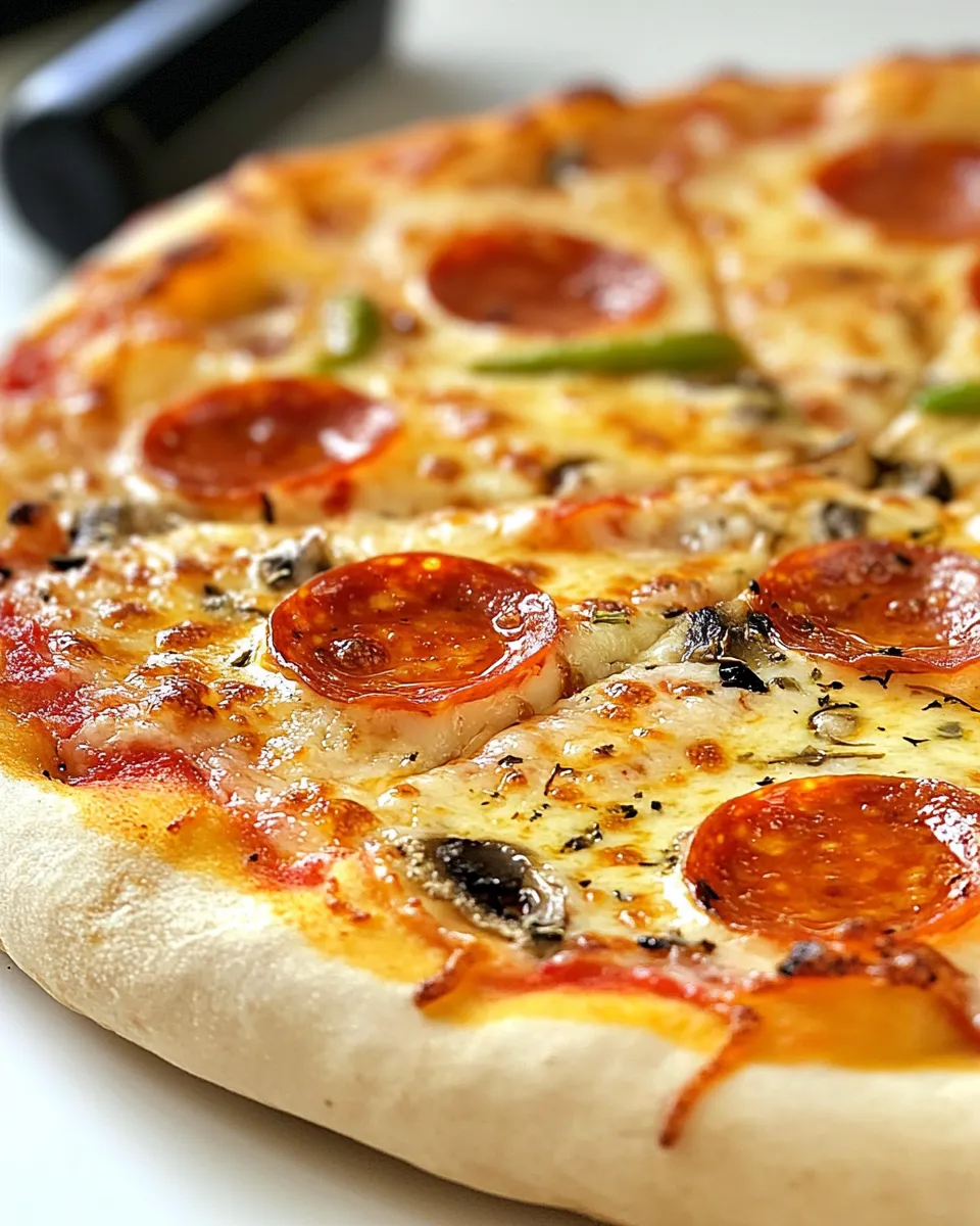 Easy Homemade Pepperoni Pizza recipe photo