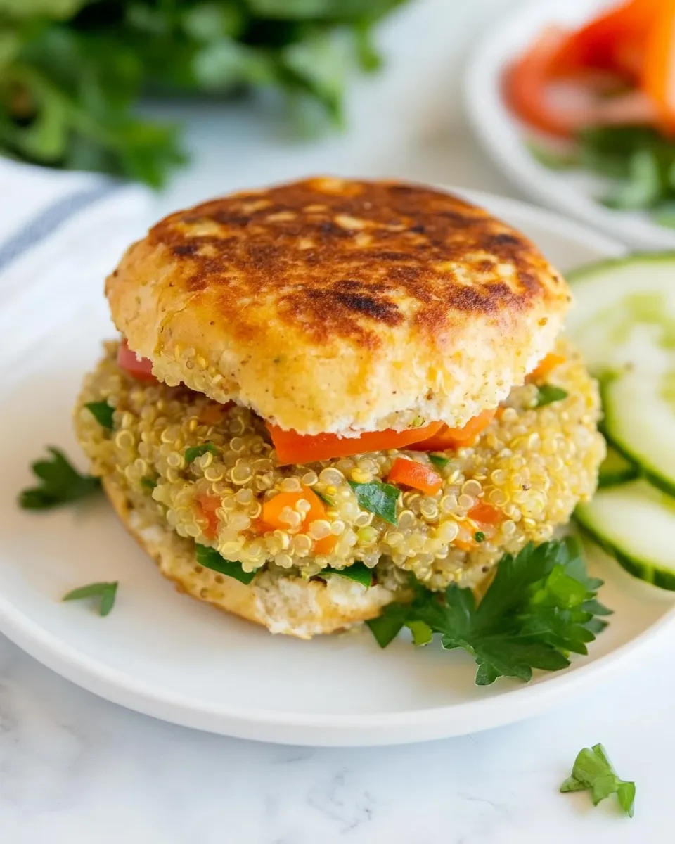Delicious Homemade Quinoa Burgers shot