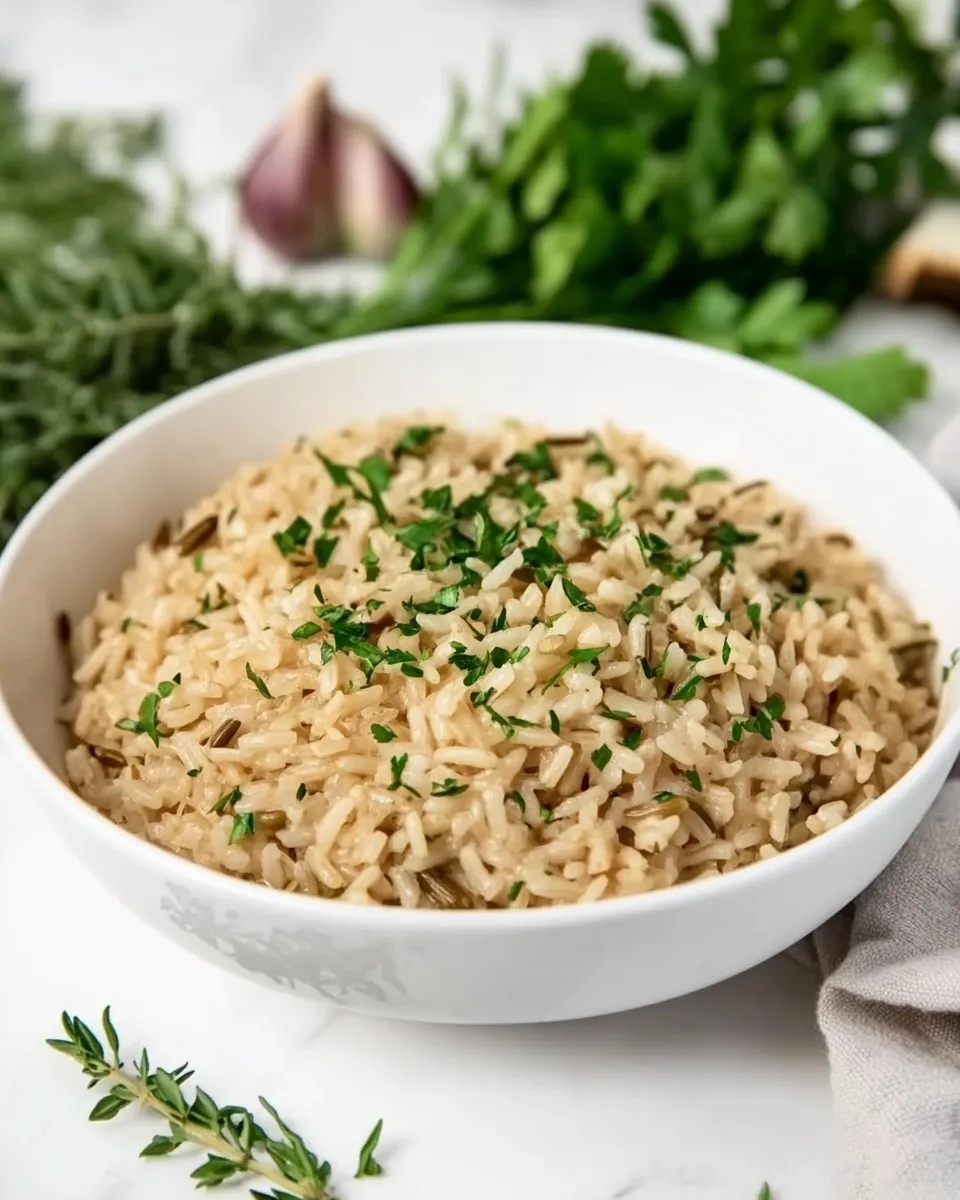 Classic Homemade Rice Pilaf dish photo