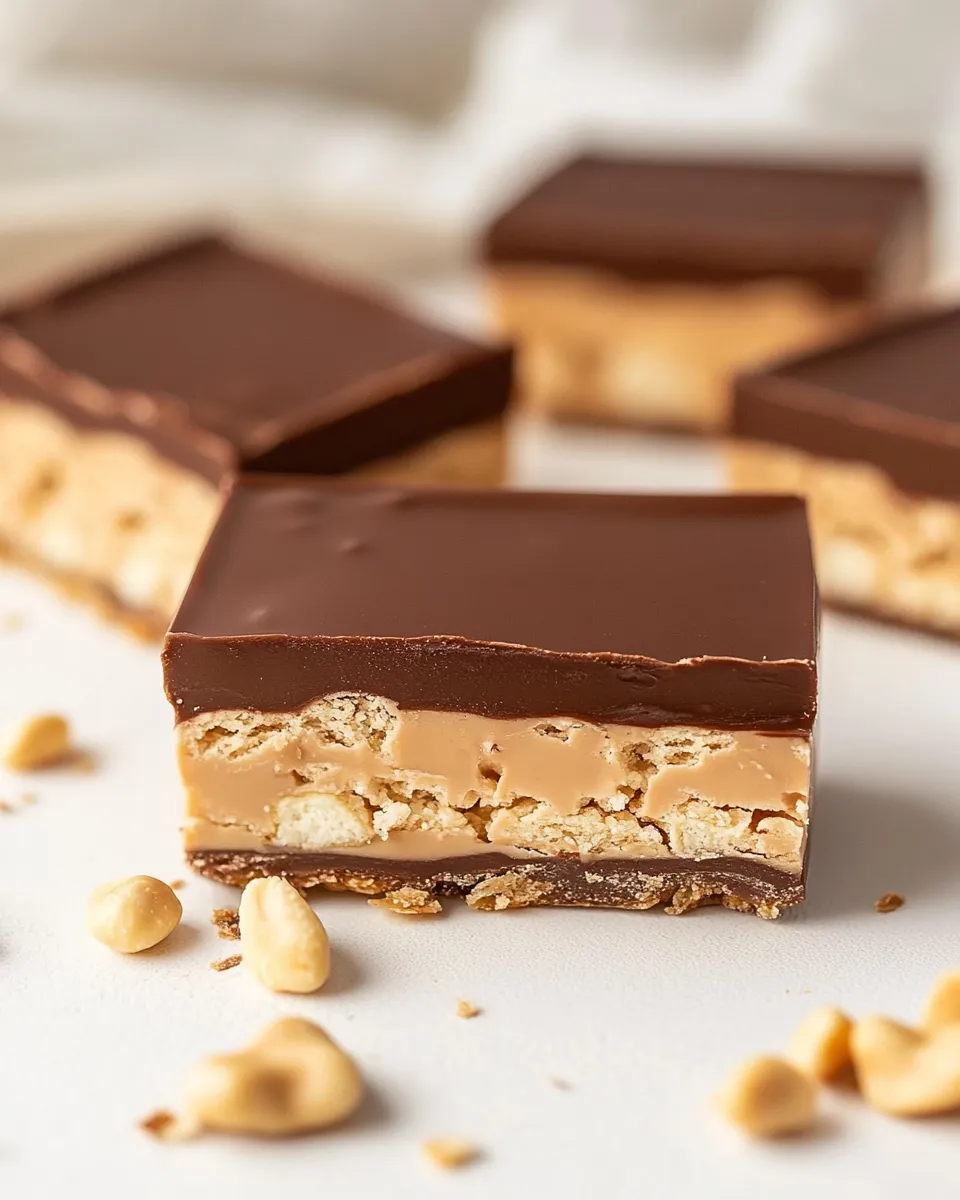 Classic Homemade Snickers Bars dish photo