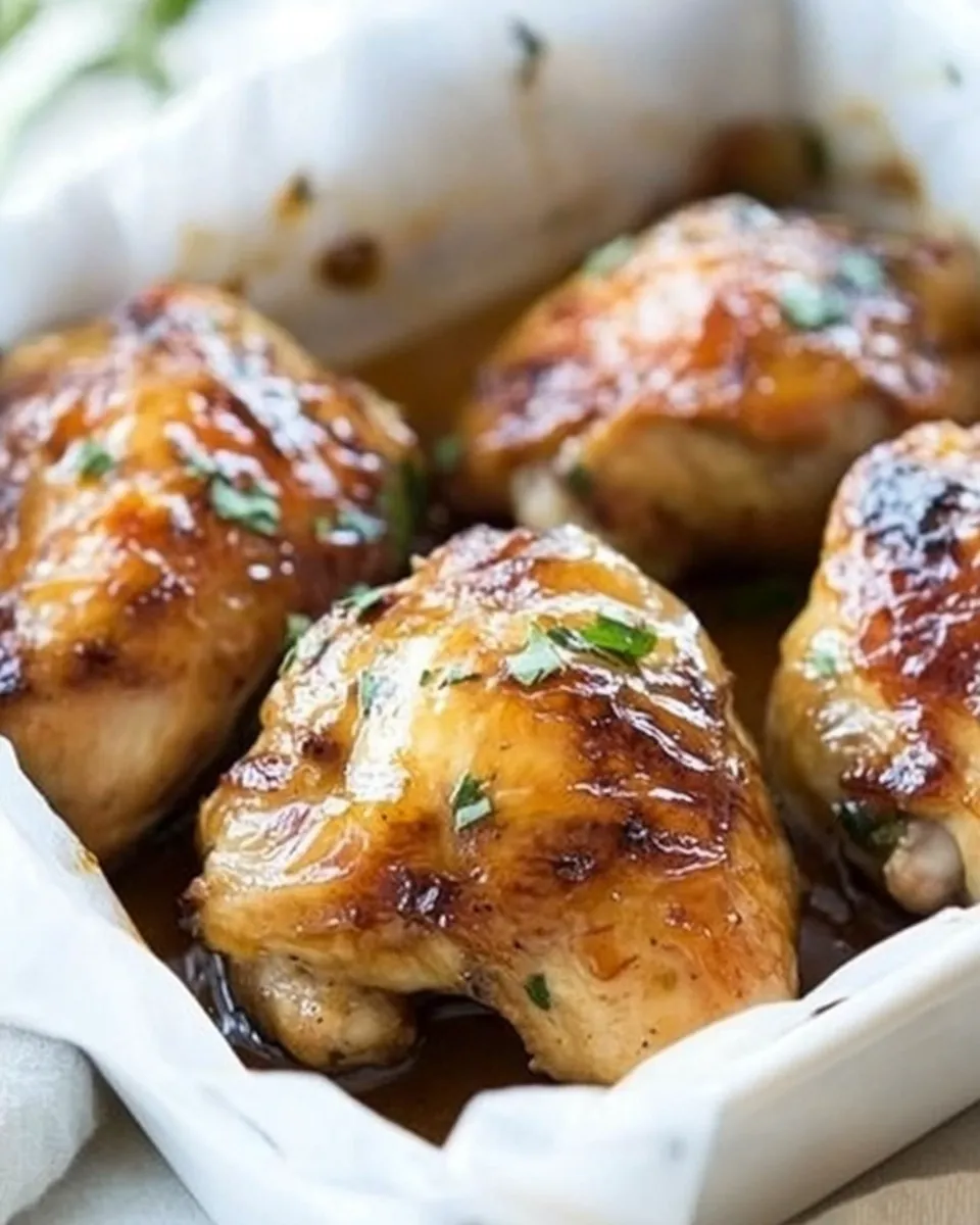 Delicious Honey Lemongrass Baked Chicken image