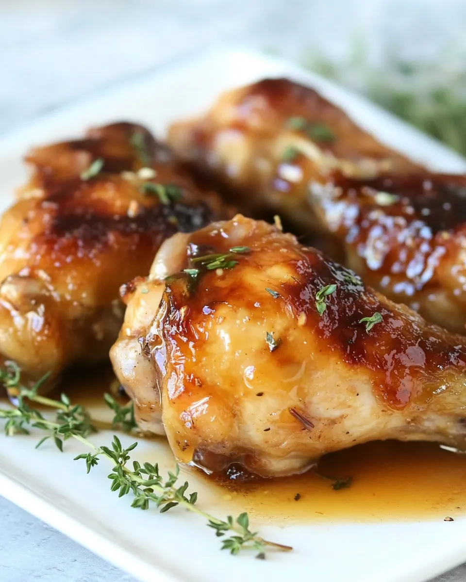 Tasty Honey Lemongrass Baked Chicken shot