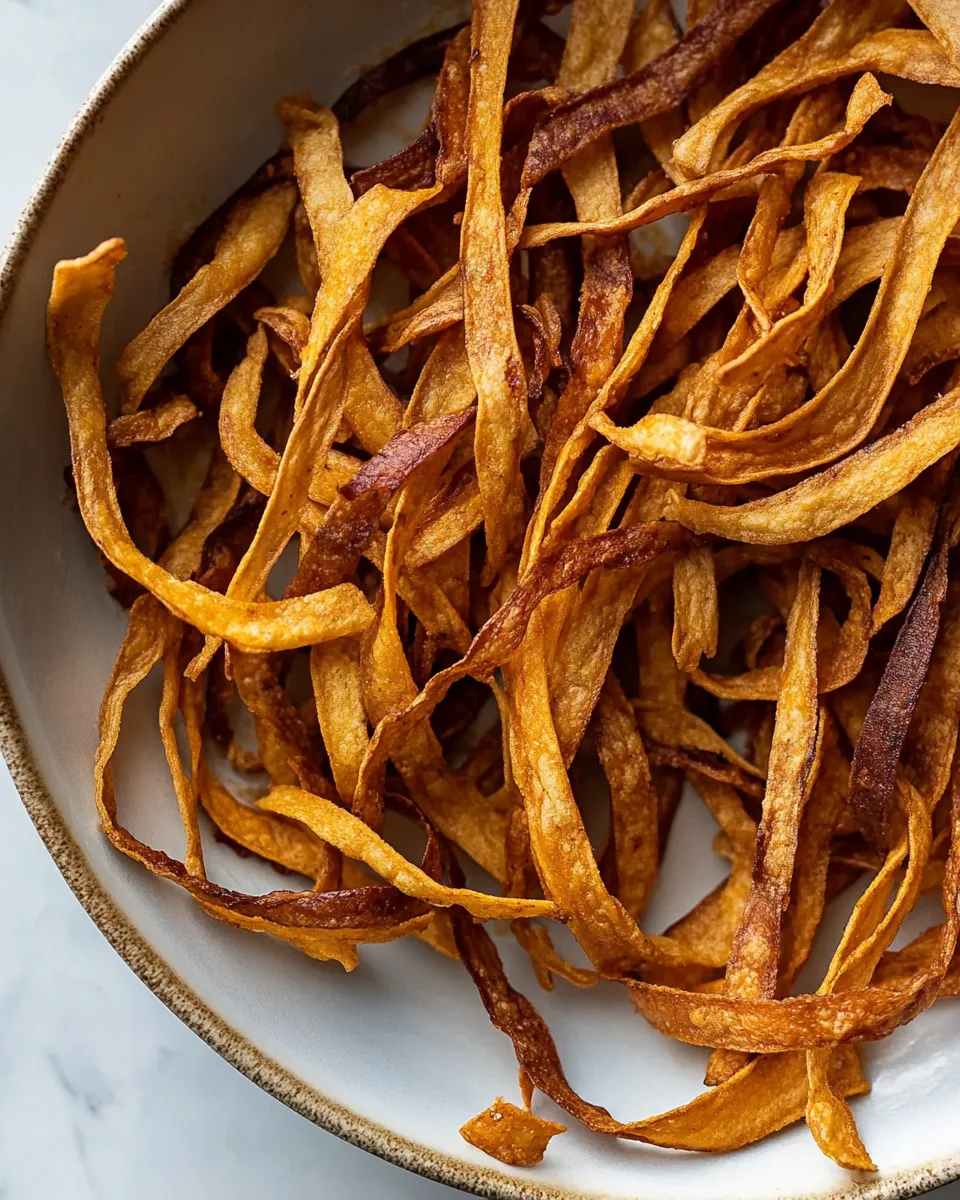 Easy How to Make Crispy Tortilla Strips photo