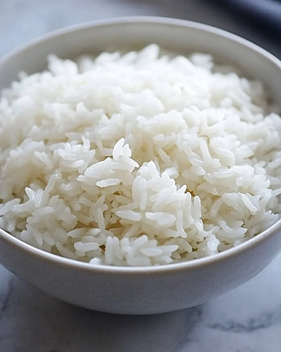 Homemade How to cook rice in the microwave, perfect every time food shot