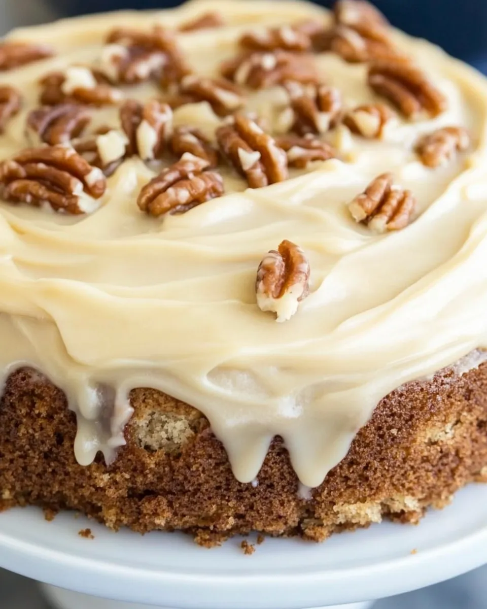 Delicious Hummingbird Cake with Caramel Icing image