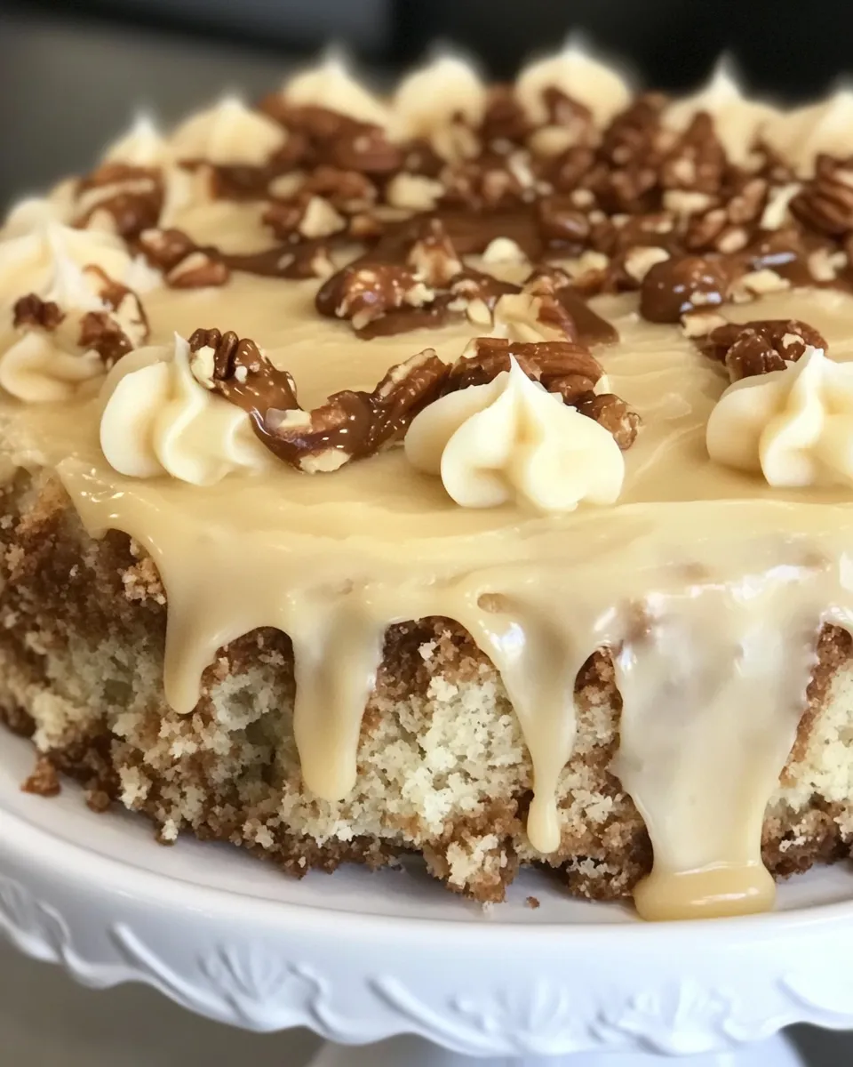 Classic Hummingbird Cake with Caramel Icing dish photo