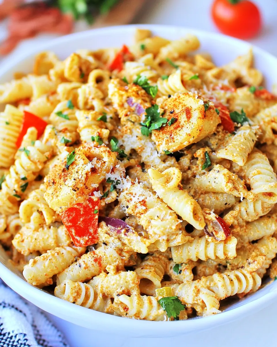 Quick Indian Curry Pasta Salad Recipe recipe image