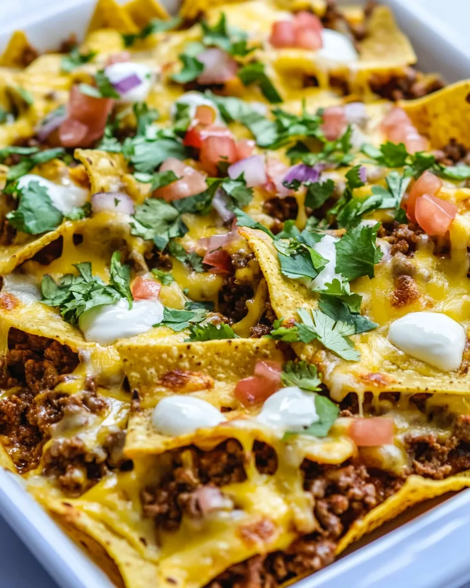 Homemade Instant Pot Cheesy Beef Nachos photo