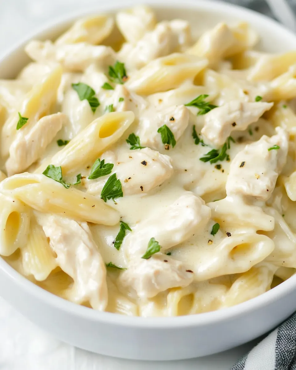 Delicious Instant Pot Chicken Alfredo Pasta image