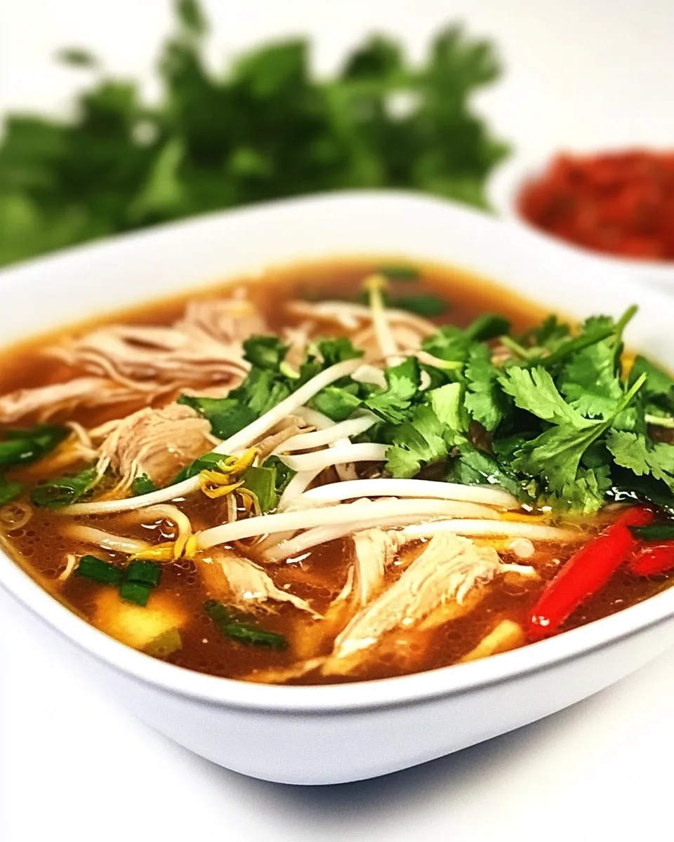 Delicious Instant Pot Vietnamese Chicken Pho shot