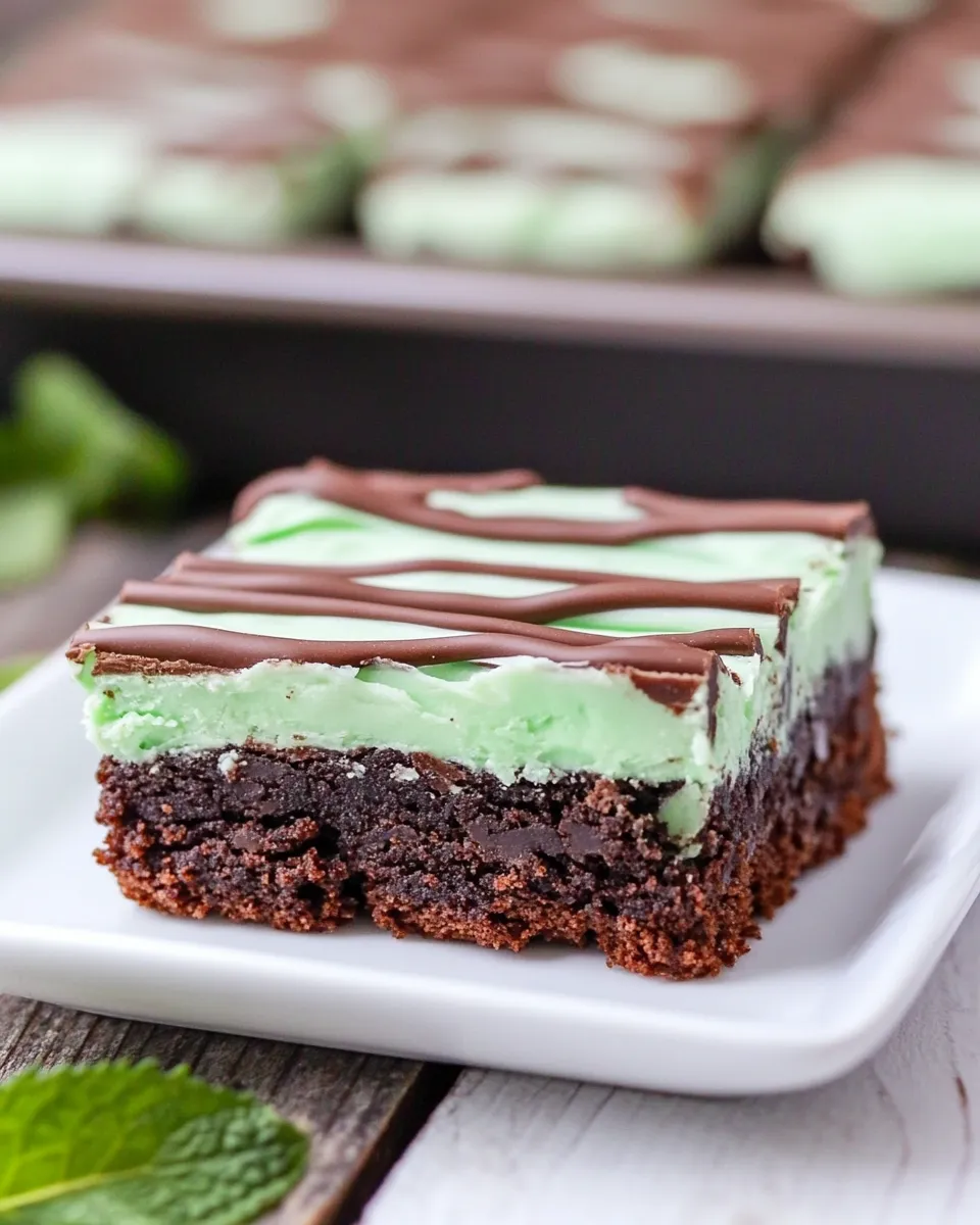 Classic Irish Mint Brownies image