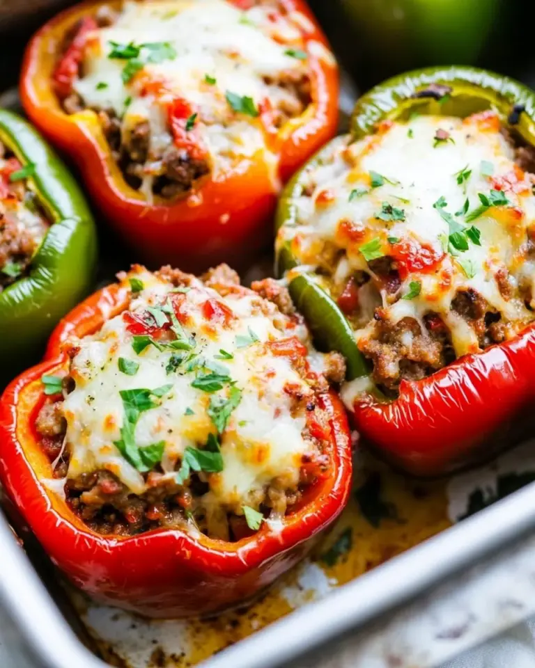 Homemade Italian Sausage Stuffed Peppers photo