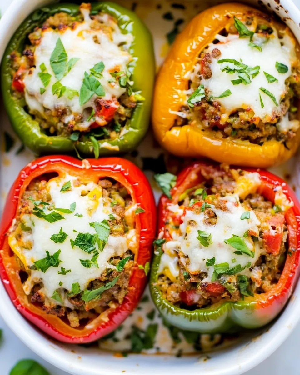 Easy Italian Sausage Stuffed Peppers recipe photo