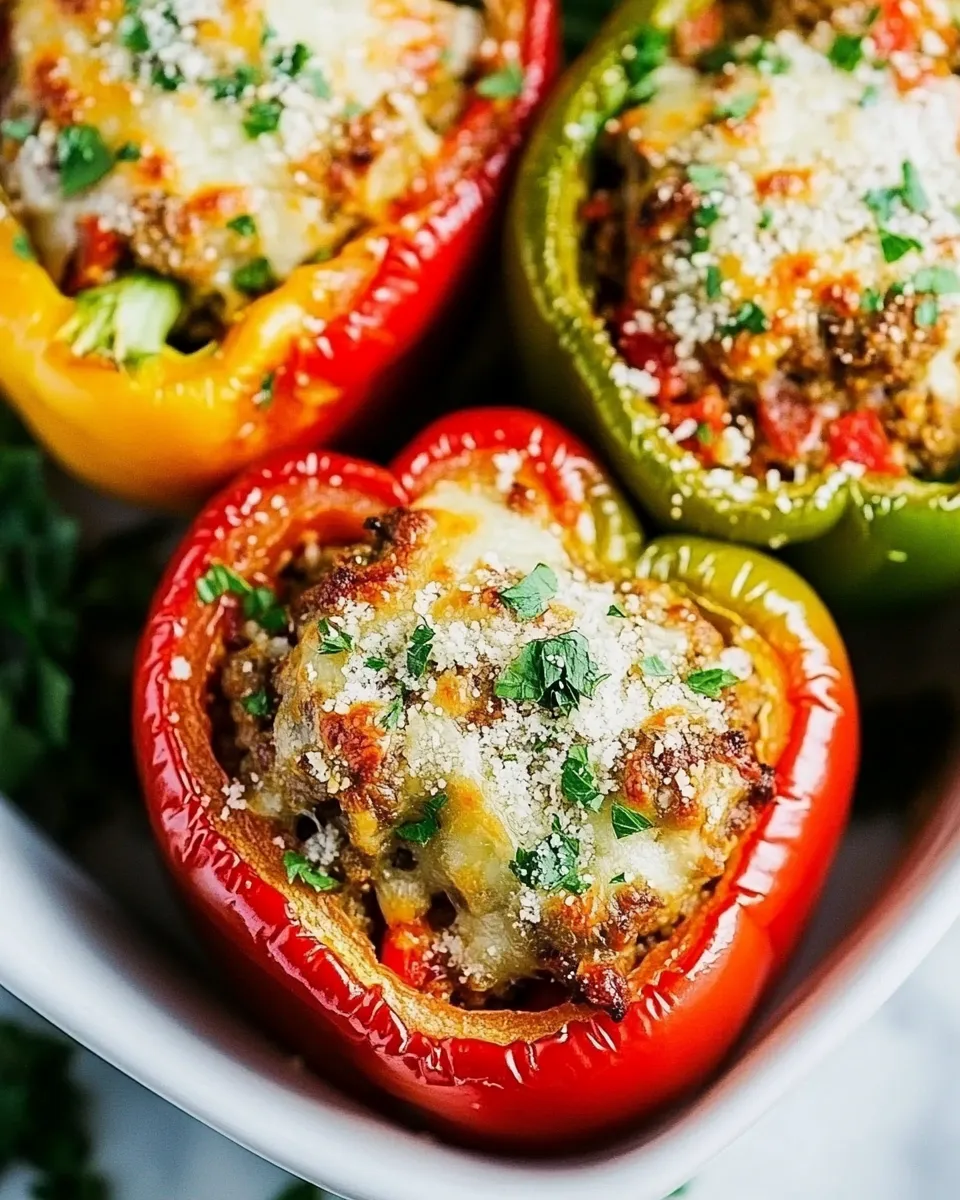 Delicious Italian Sausage Stuffed Peppers shot