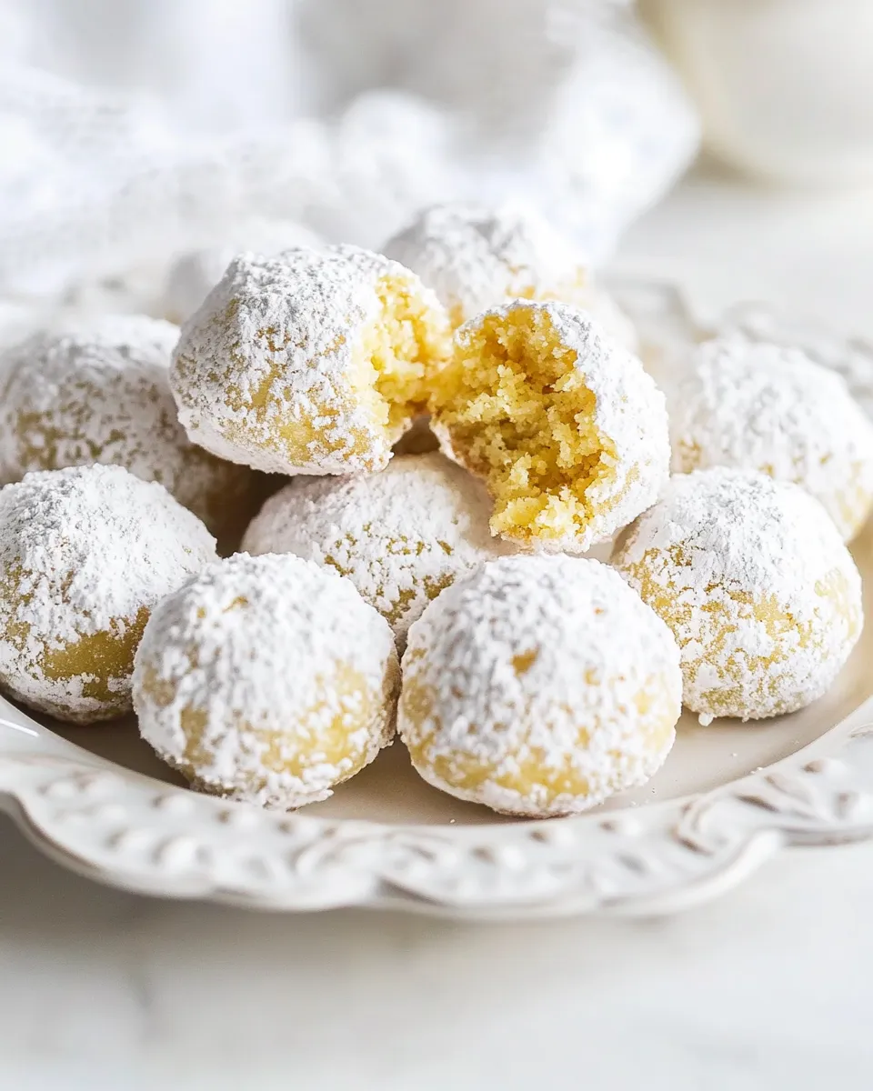 Delicious Italian Wedding Cookies shot