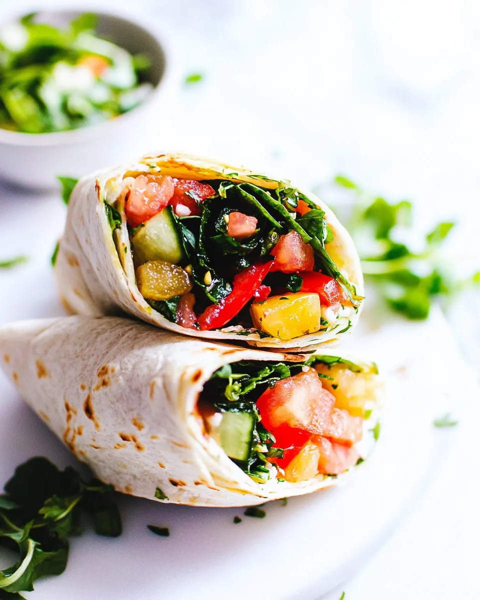 Delicious Italian Wraps shot