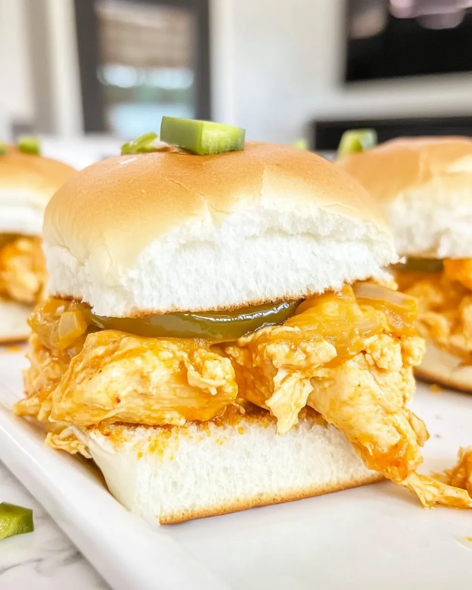 Homemade Jalapeno Popper Chicken Sliders photo