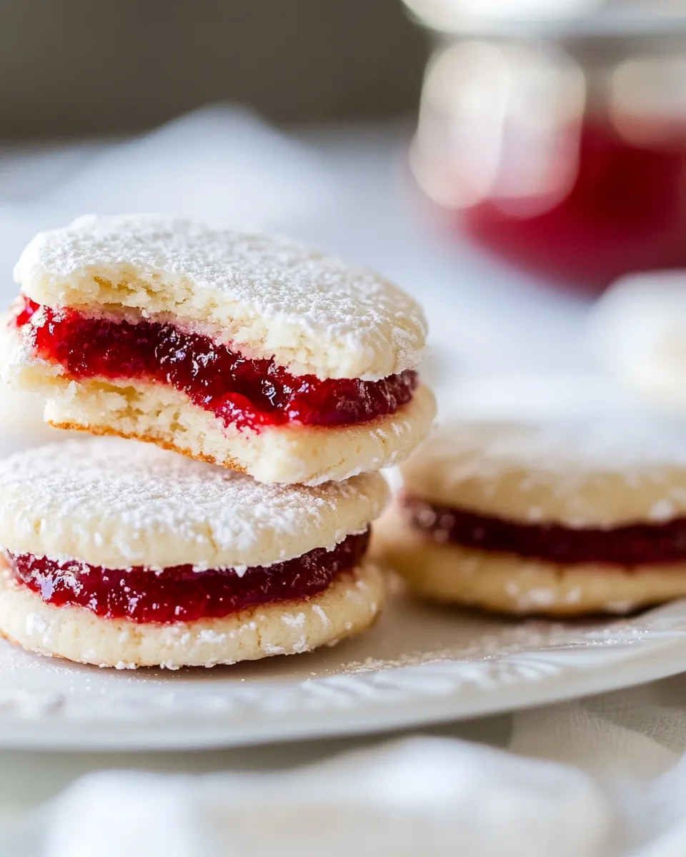 Easy Jam Filled Sandwich Cookies (Zirochki) recipe photo