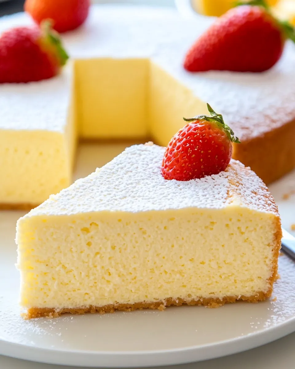 Delicious Japanese Cheesecake shot