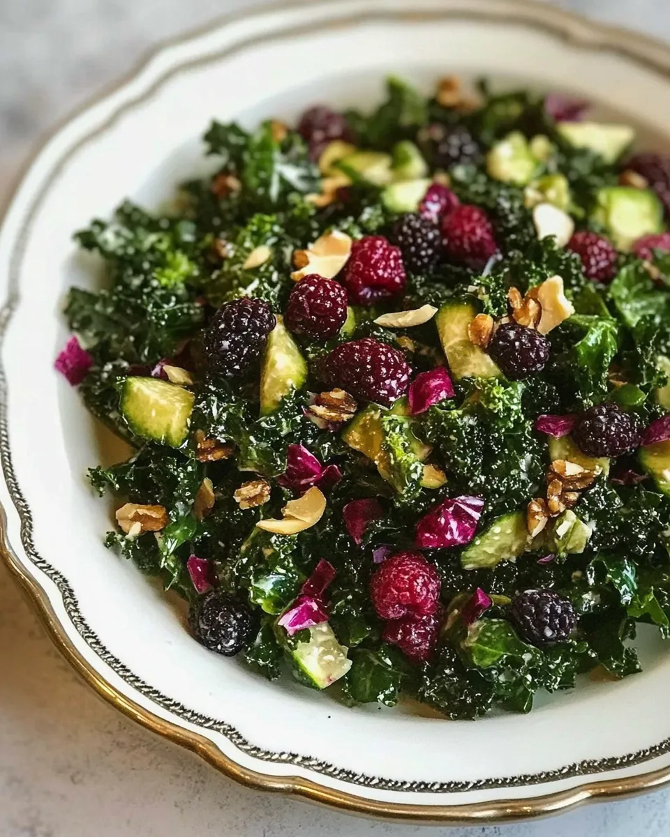 Delicious Kale Berry Salad image