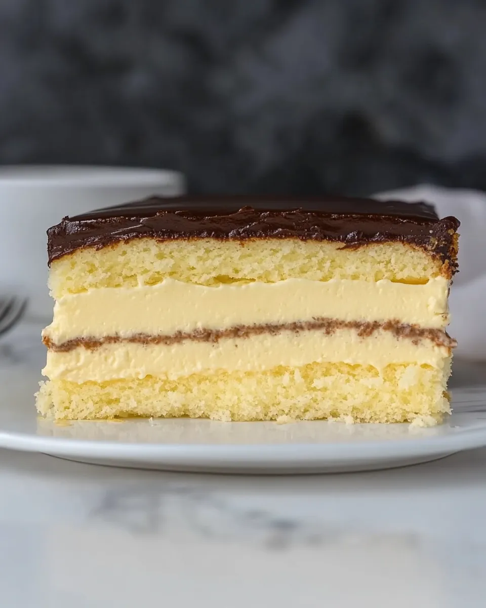 Delicious Keto Boston Cream Pie shot
