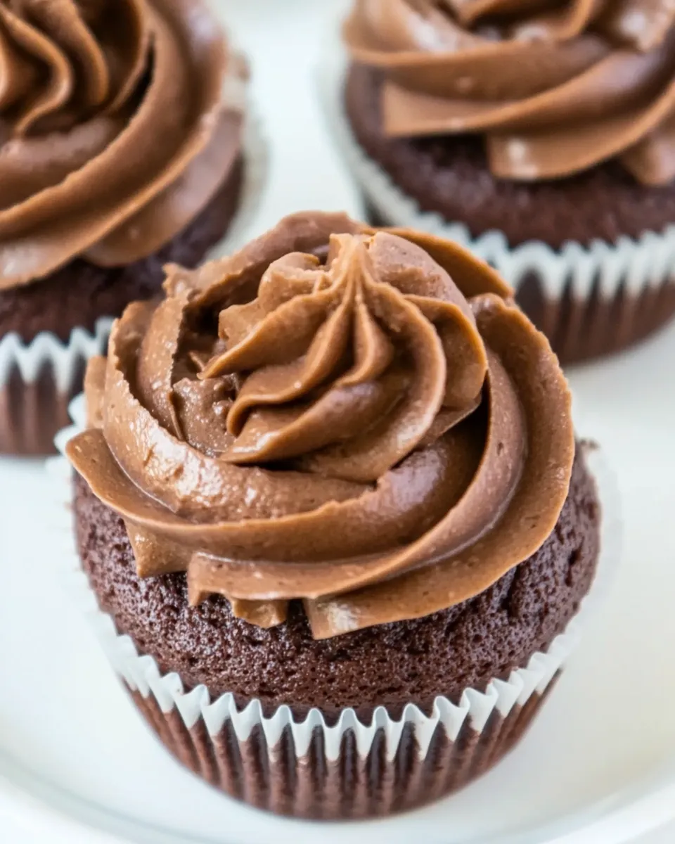Easy Keto Chocolate Cupcakes image