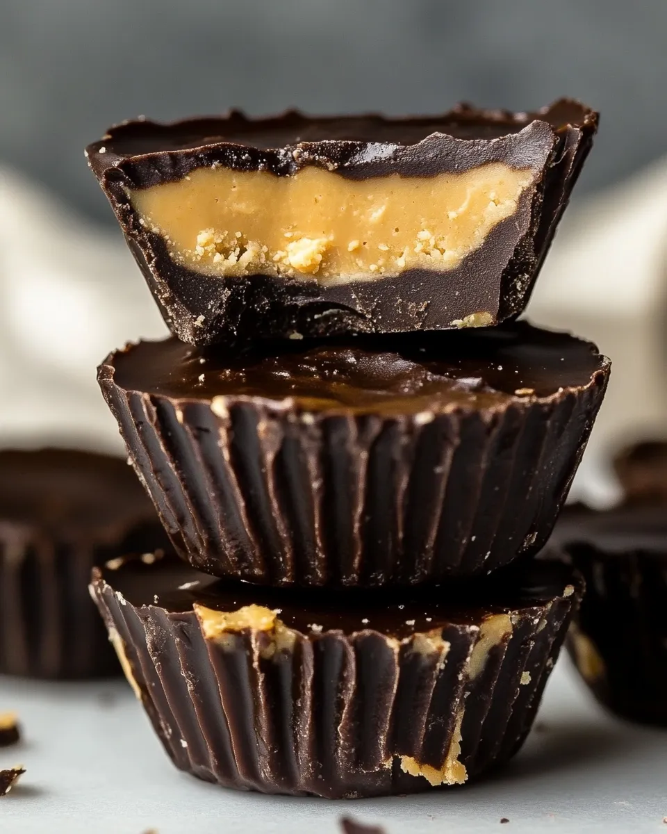 Easy Keto Peanut Butter Cups (like Reese's) recipe photo