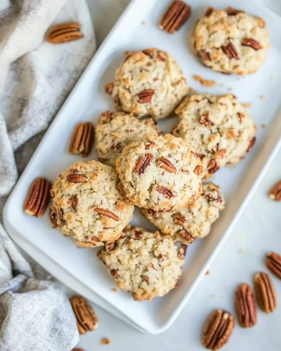 Delicious Keto Pecan Shortbread Cookies shot