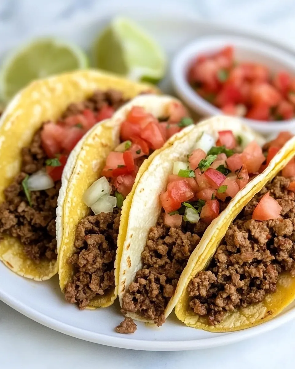 Homemade Keto Tacos food shot