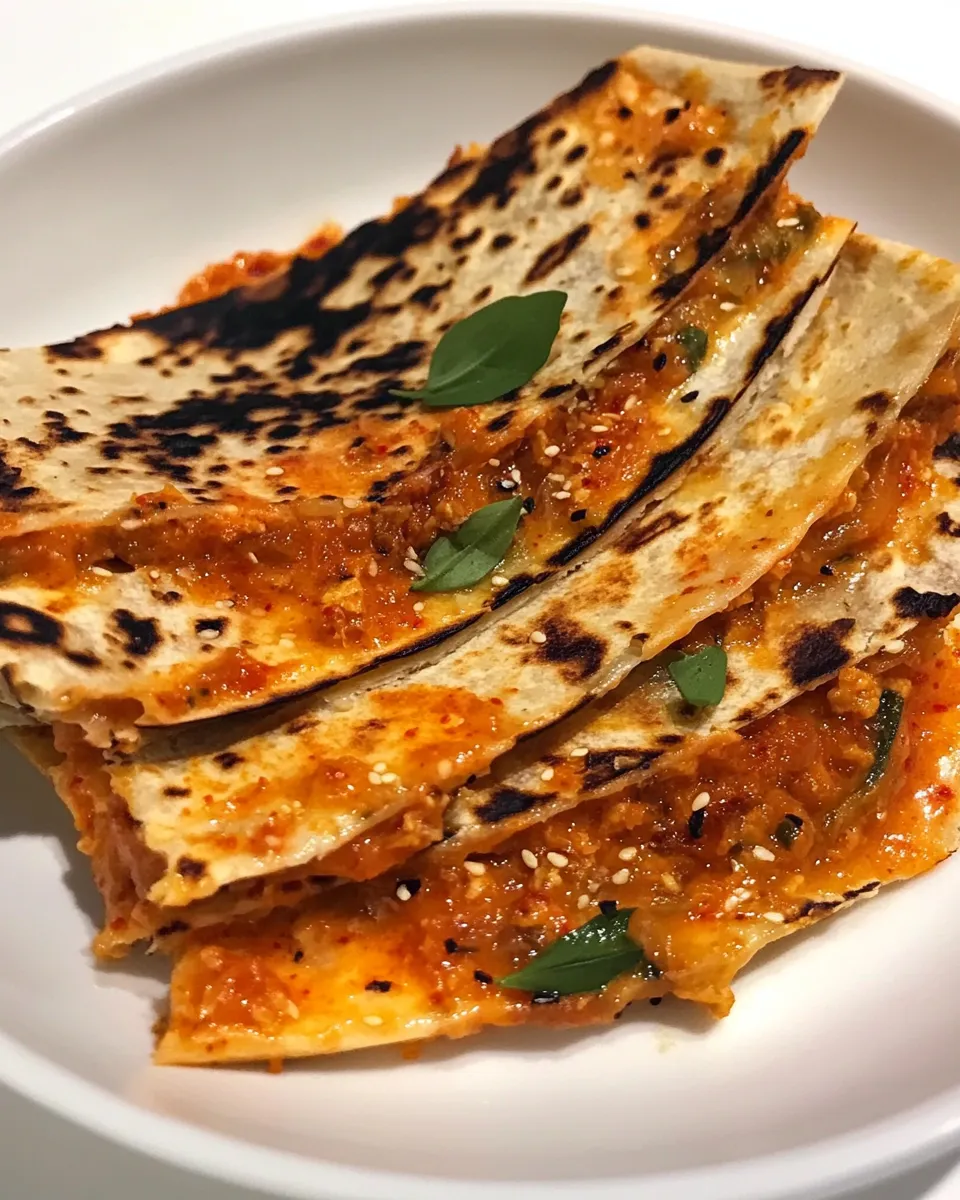 Delicious Kimchi Quesadilla image