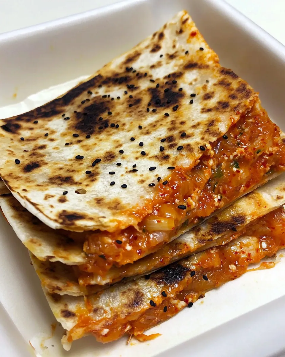Easy Kimchi Quesadilla recipe photo
