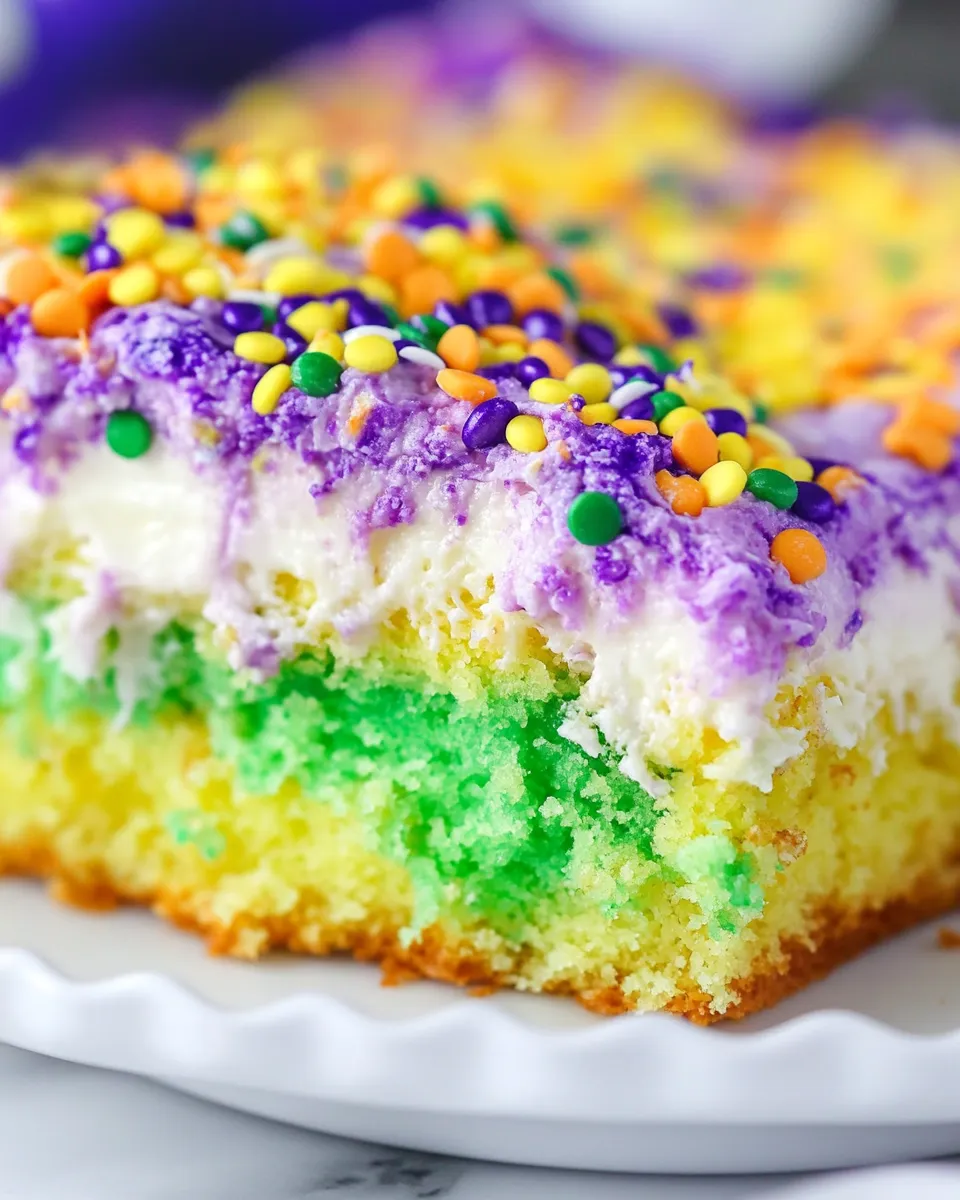 Delicious King Cake Poke Cake Recipe picture