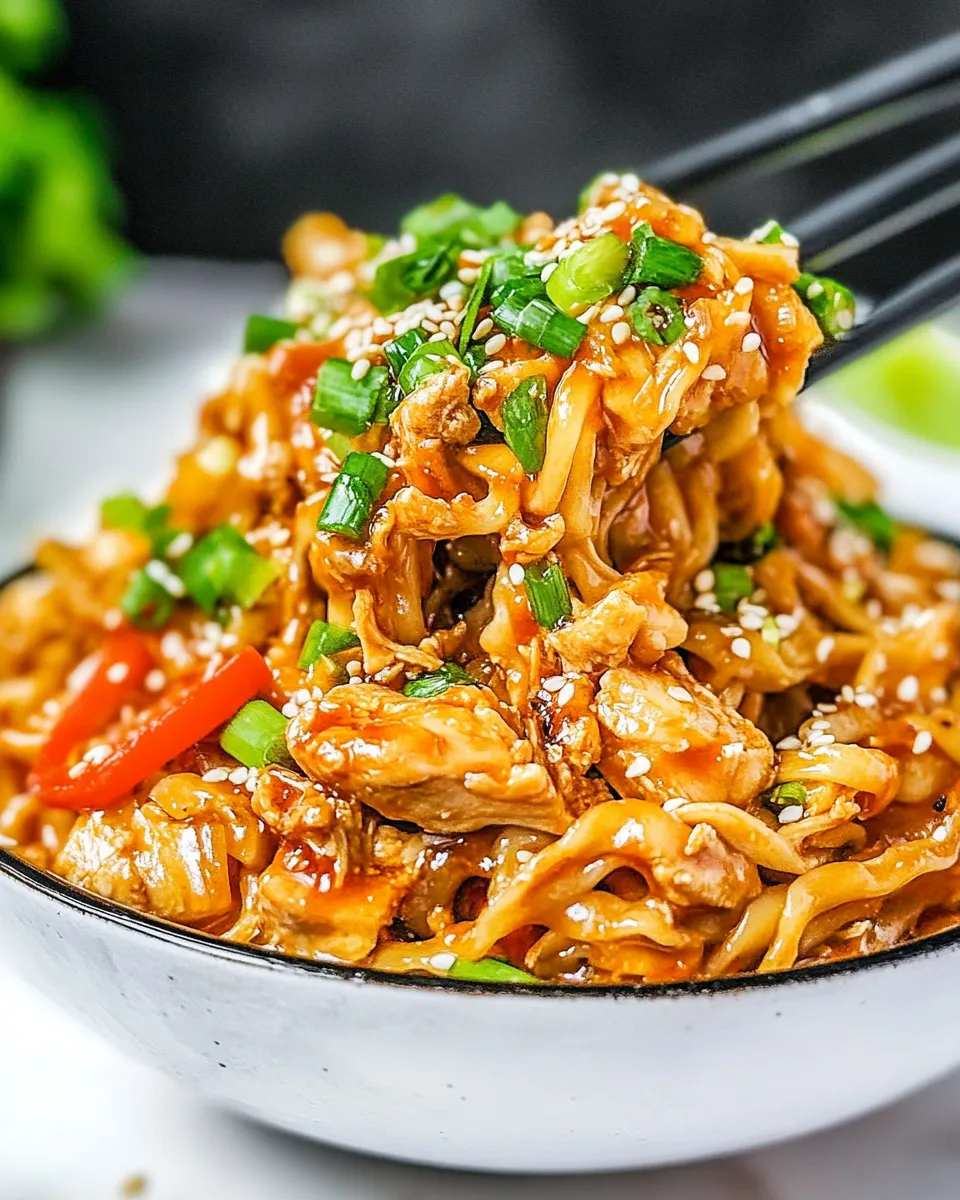 Homemade Kung Pao Chicken Noodles photo