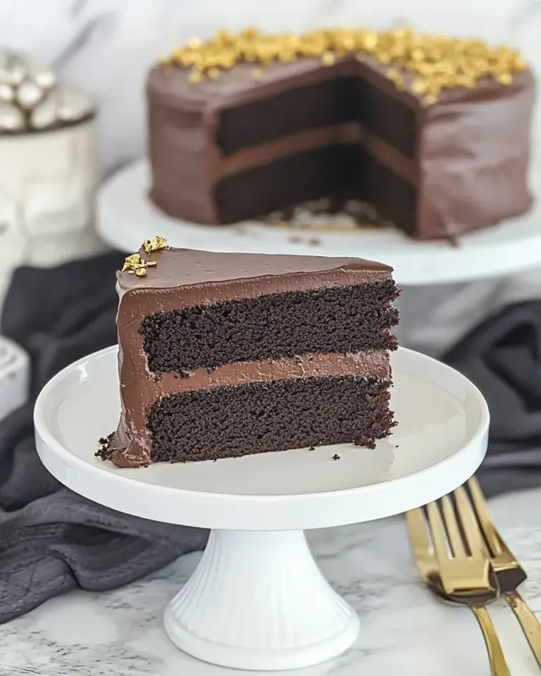 Homemade Layered Chocolate Mirror Cake photo