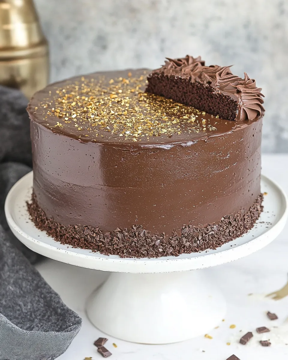 Classic Layered Chocolate Mirror Cake image