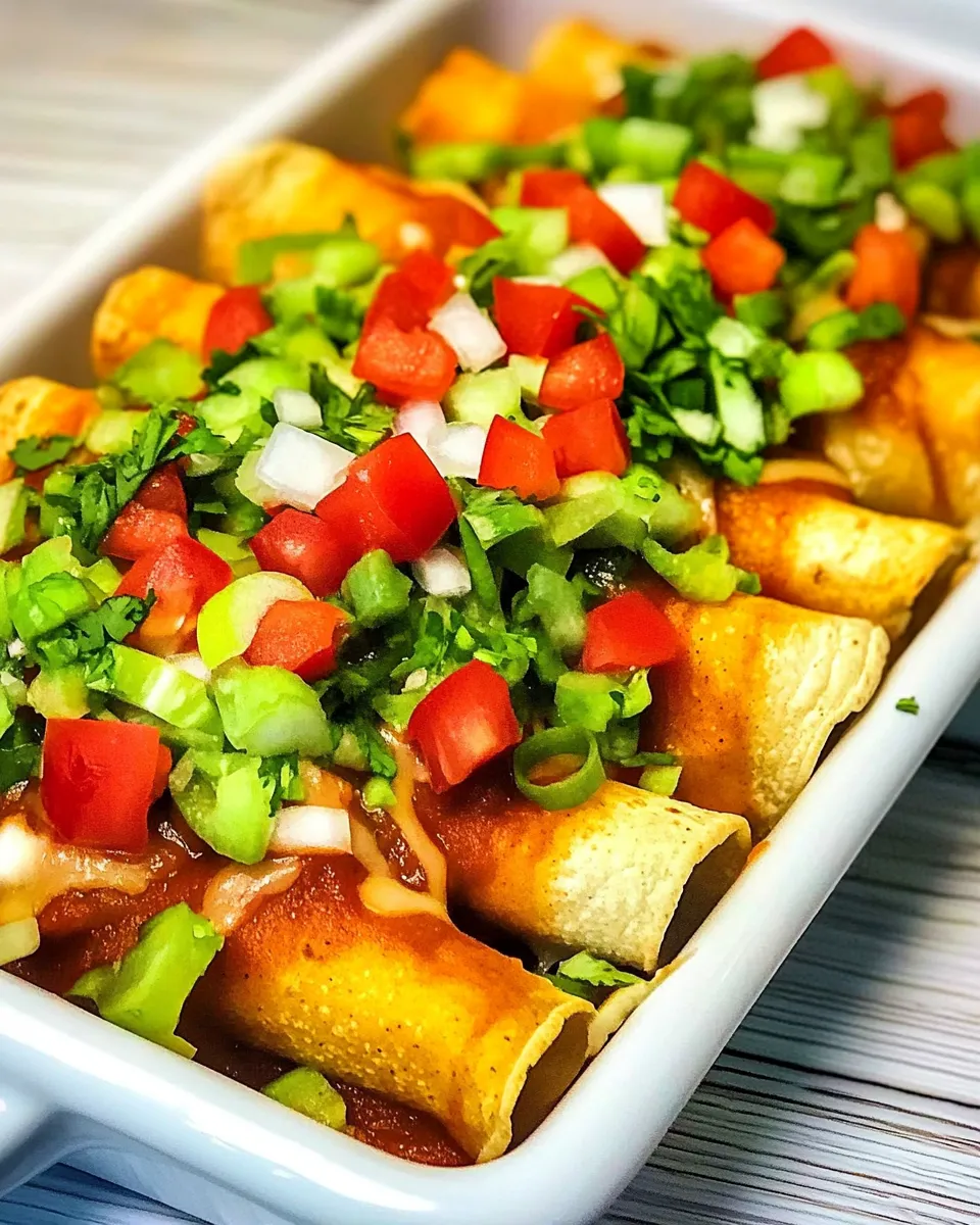 Quick Lazy Enchiladas Taquito Enchiladas shot