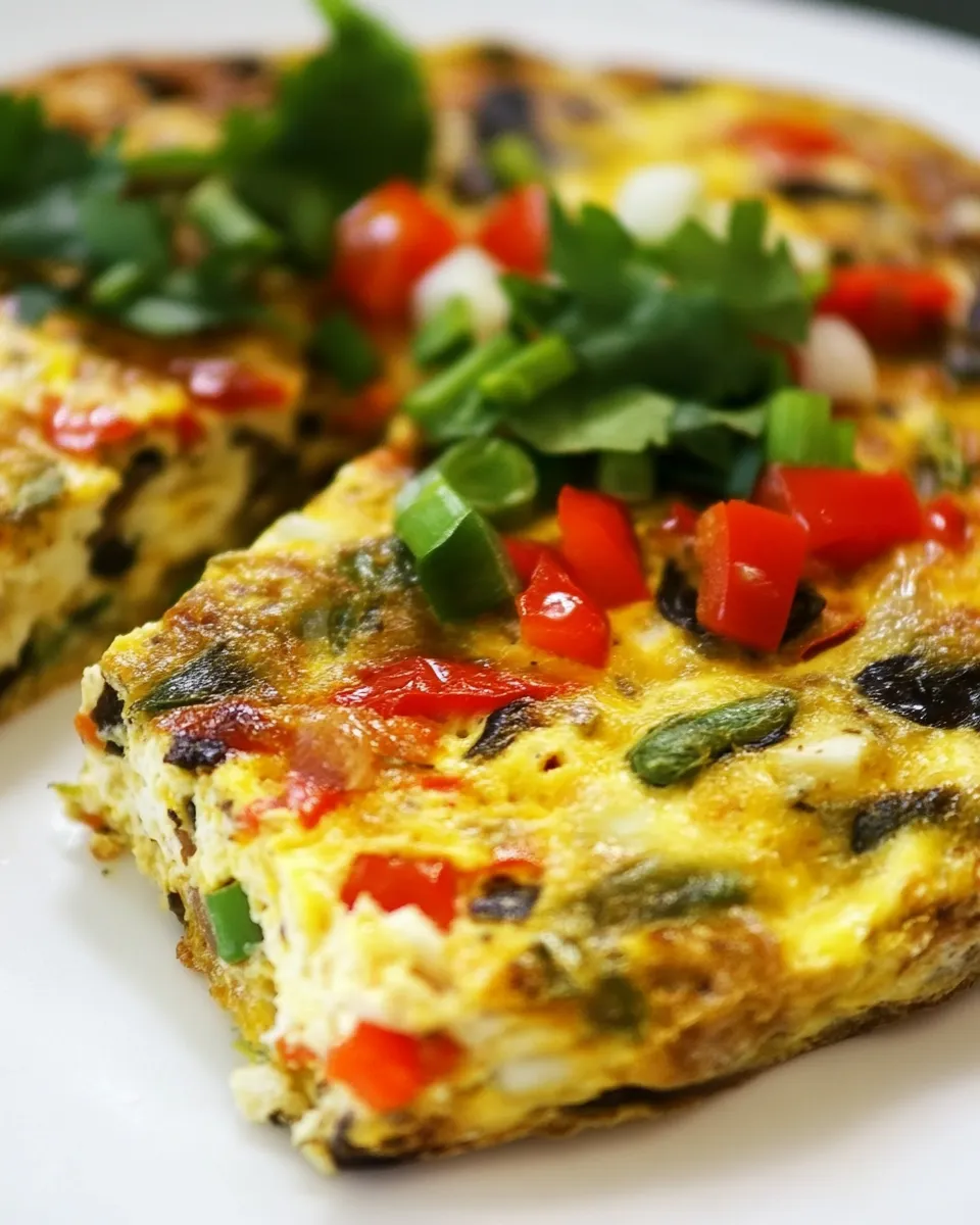 Savory Leftover Veggie Frittata shot