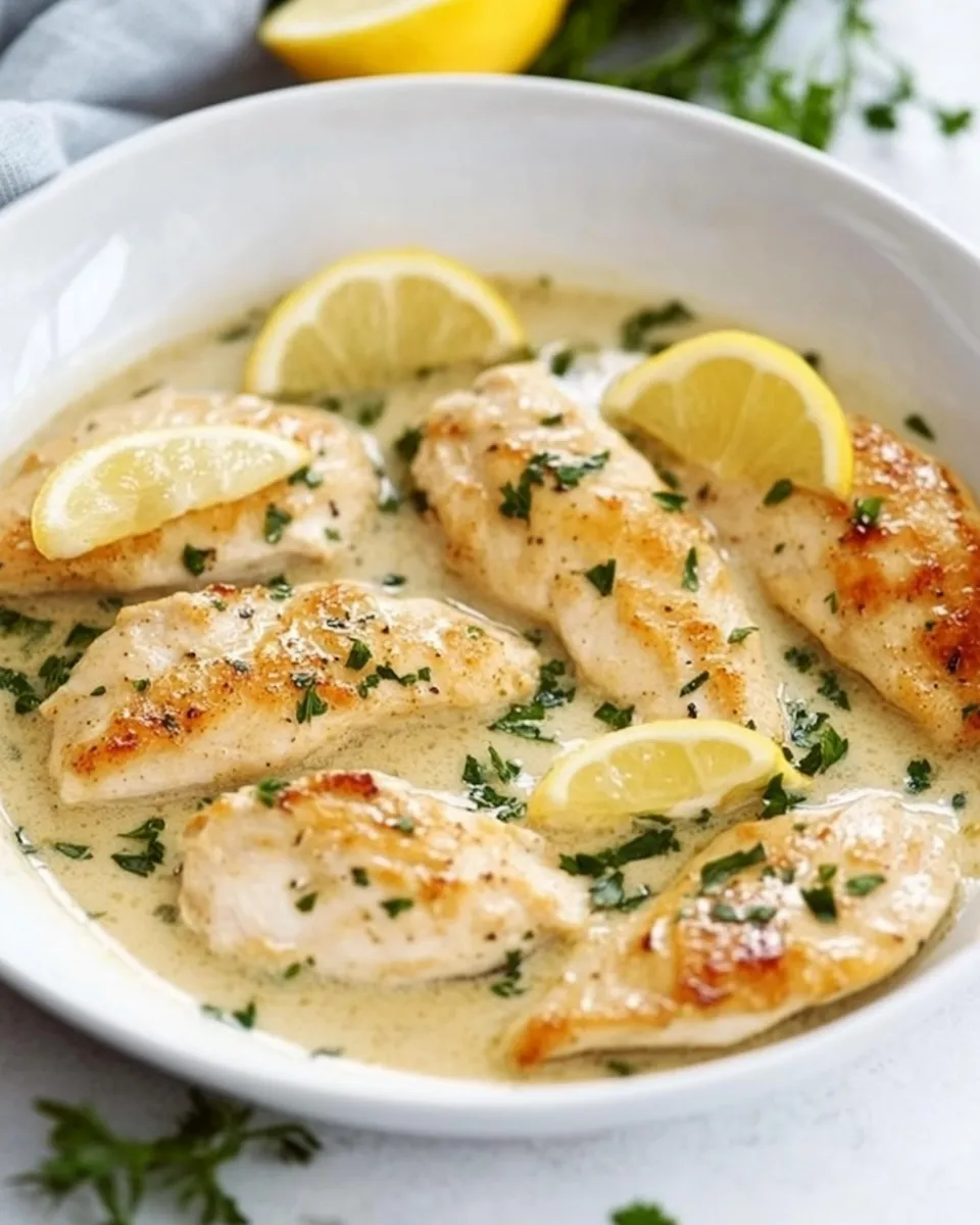 Savory Lemon Butter Chicken Recipe dish photo