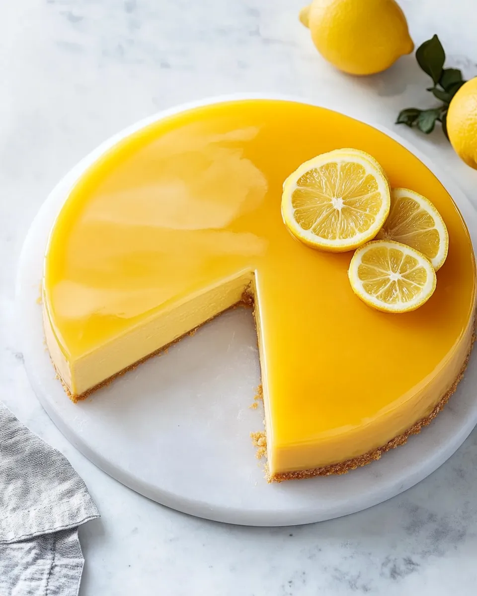 Homemade Lemon Cheesecake Recipe photo