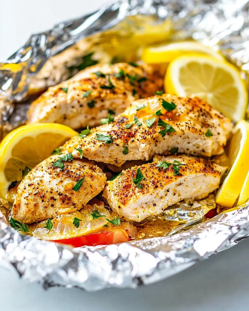 Classic Lemon Chicken Foil Packets image