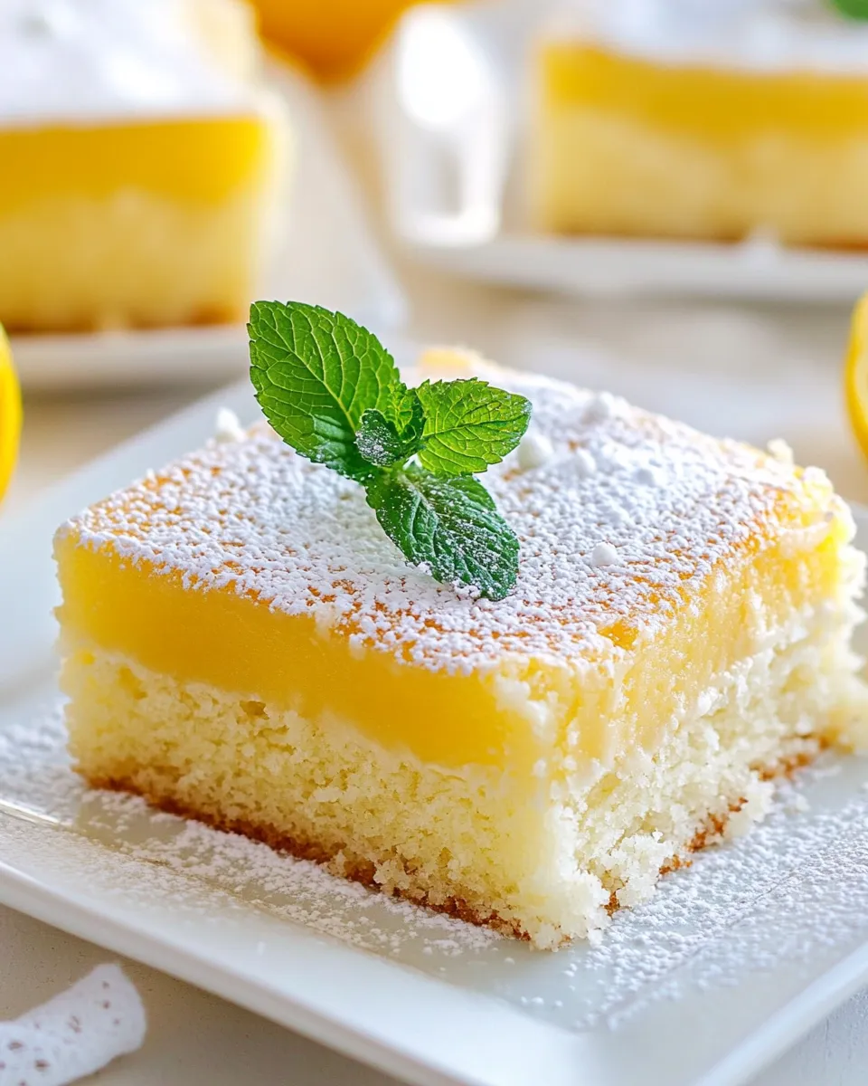 Classic Lemon Magic Cake image
