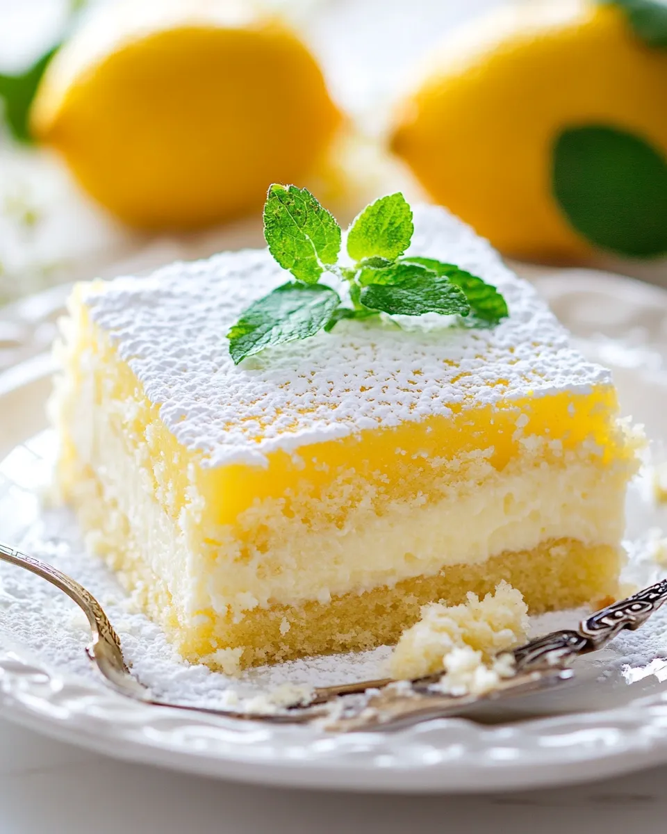 Easy Lemon Magic Cake recipe photo