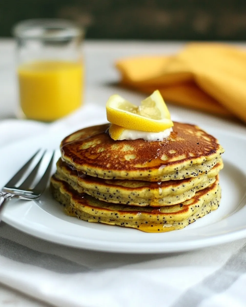 Easy Lemon Poppy Seed Coconut Flour Pancakes photo