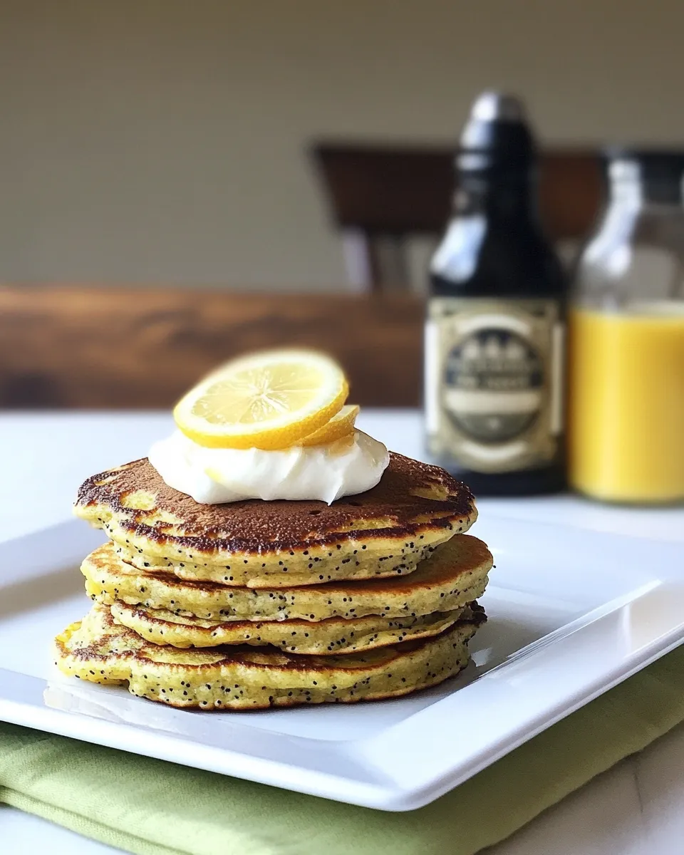 Best Lemon Poppy Seed Coconut Flour Pancakes shot